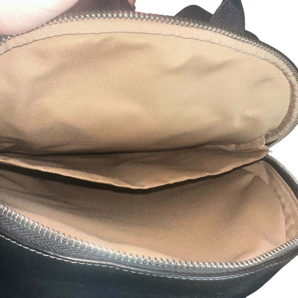 Coach West Backpack CO920 Black Chalk Signature Canvas Leather - Picture 11 of 16